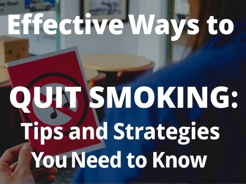 Effective Ways to Quit Smoking: Tips and Strategies You Need to Know