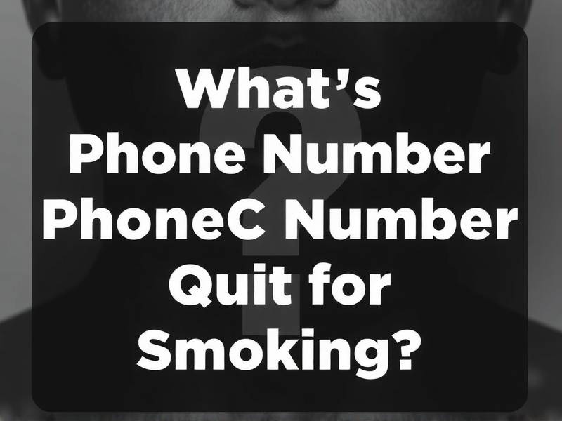 What's the Phone Number for NC Quit for Smoking?