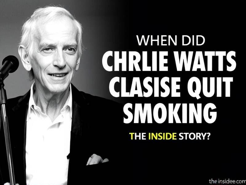 When Did Charlie Watts Quit Smoking? The Inside Story