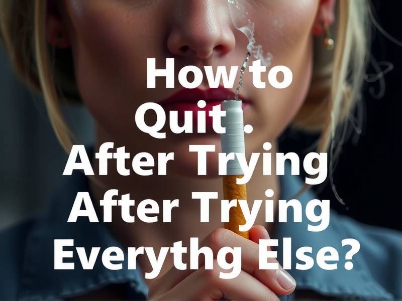 How to Quit Smoking After Trying Everything Else?