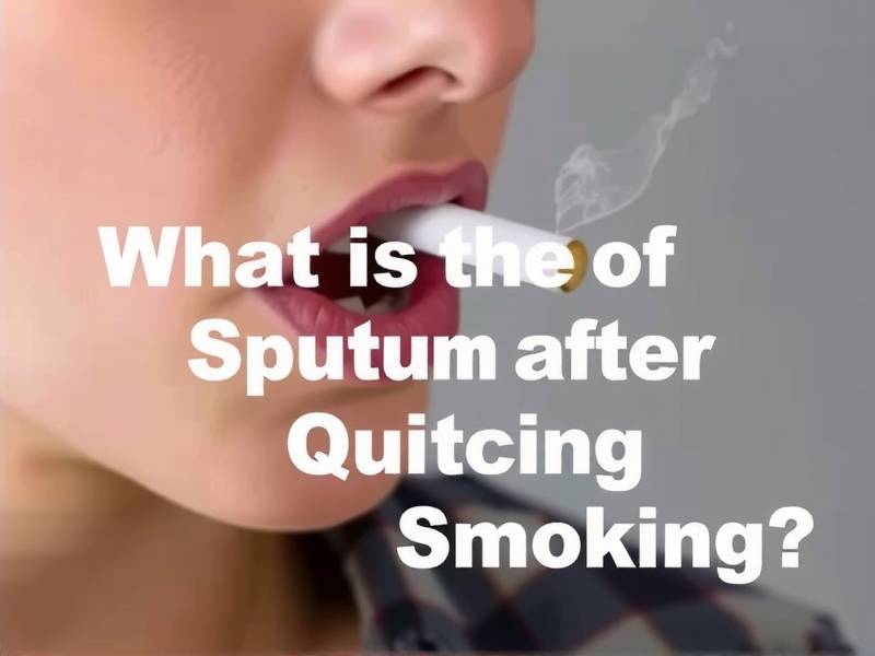 What Is the Sputum After Quitting Smoking?