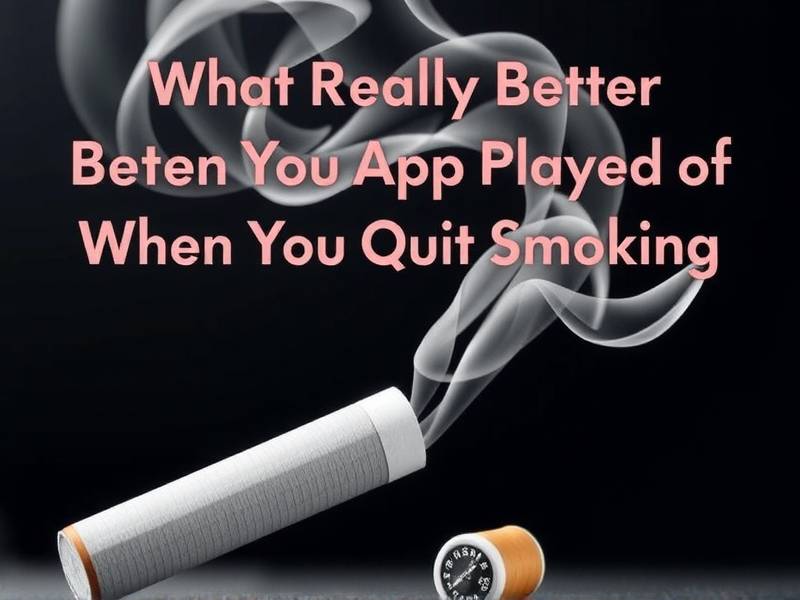 What Really Gets Better When You Quit Smoking
