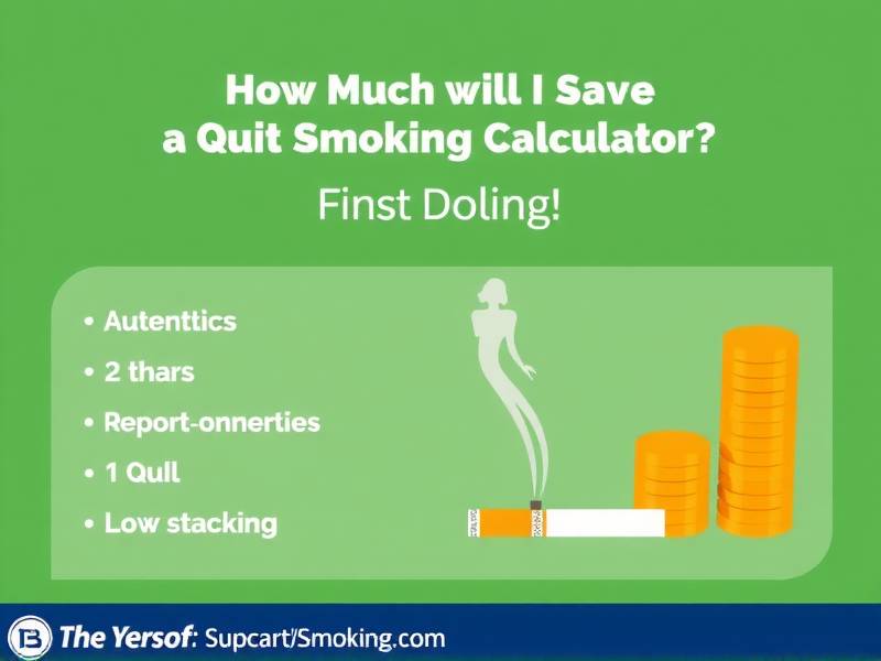 How Much Will I Save If I Quit Smoking Calculator?