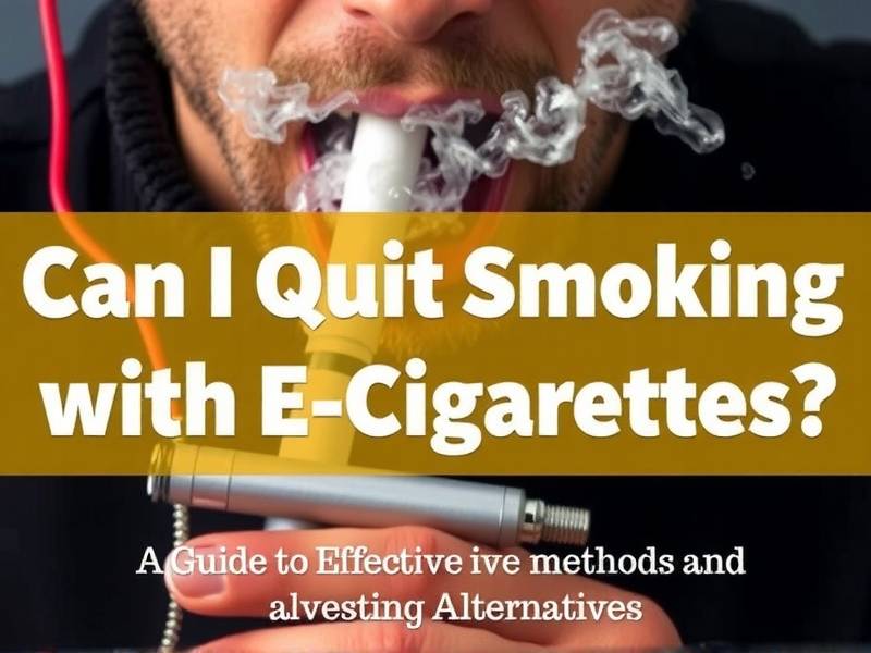 Can I Quit Smoking with E-Cigarettes? A Guide to Effective Methods and Alternatives