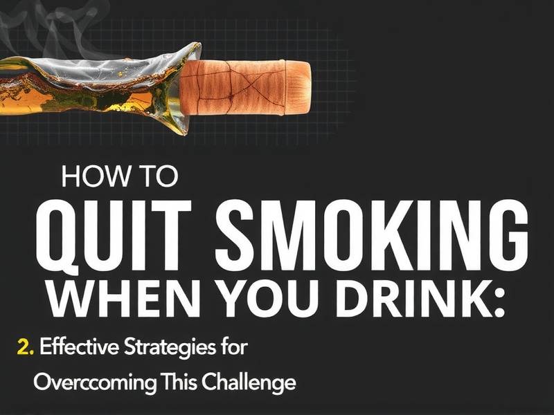 How to Quit Smoking When You Drink: Effective Strategies for Overcoming This Challenge