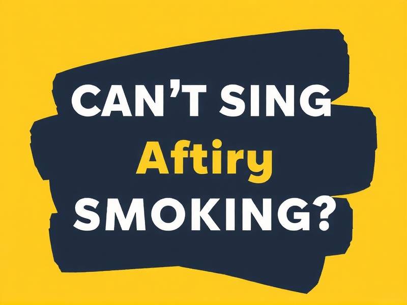 Can't Sing After Quitting Smoking? Here's Why and What to Do