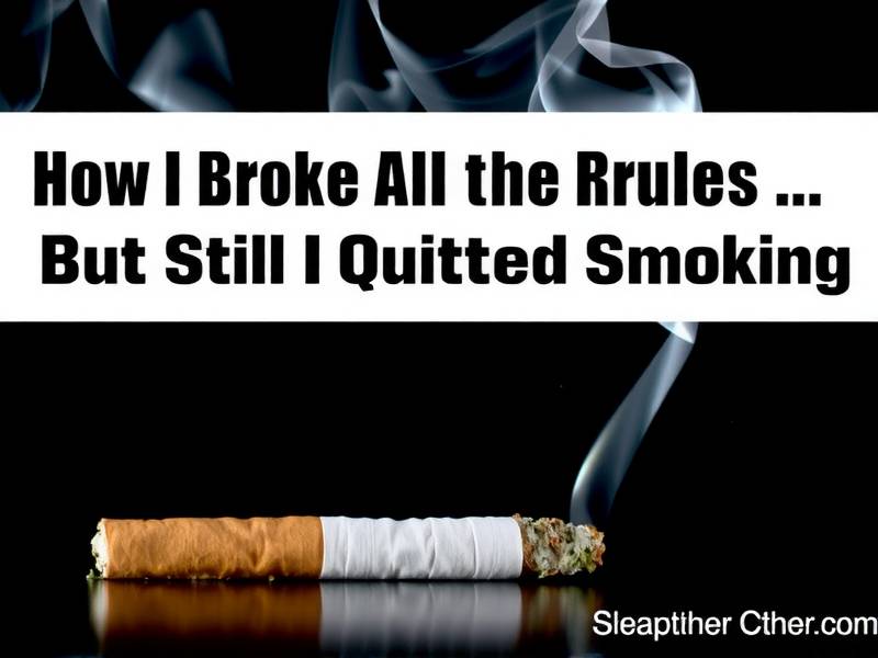 How I Broke All the Rules... But Still Quitted Smoking