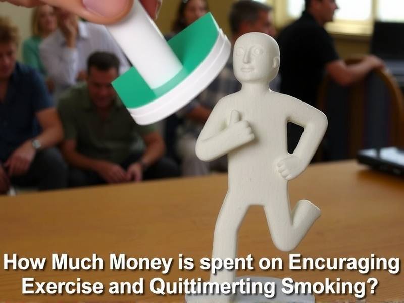 How Much Money Is Spent on Encouraging Exercise and Quitting Smoking?