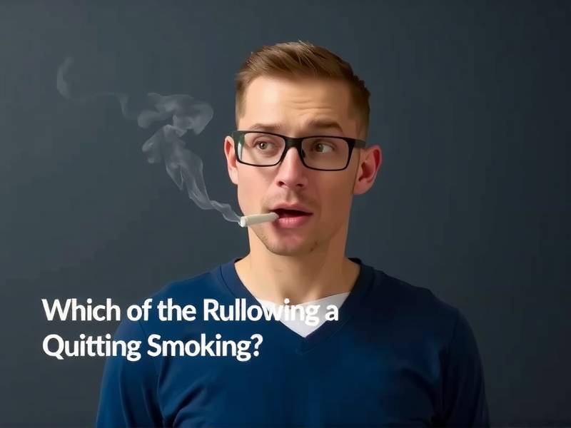 Which of the Following is NOT a Recommended Way of Quitting Smoking? Quizlet