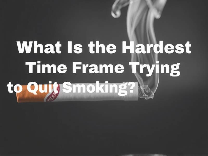 What Is the Hardest Time Frame When Trying to Quit Smoking?