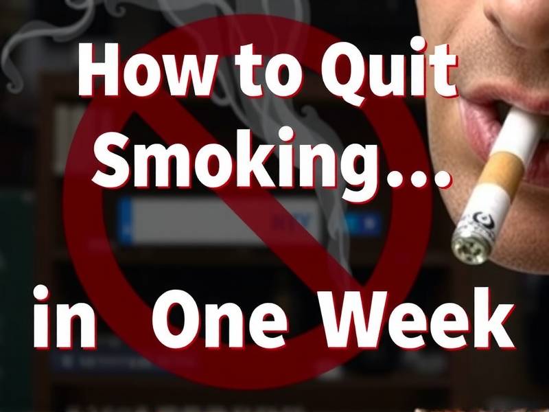 How to Quit Smoking in One Week: Effective Strategies and Tips