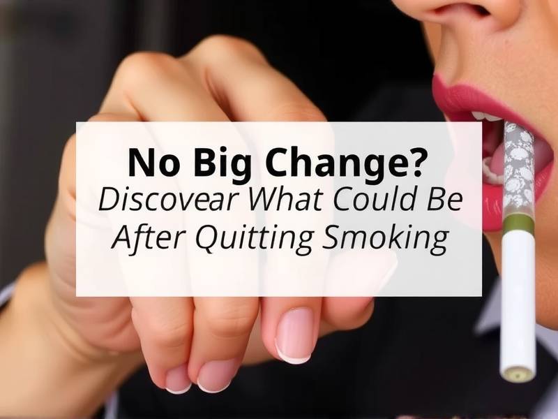 No Big Change? Discover Why That Could Be After Quitting Smoking(1)