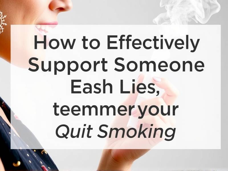 How to Effectively Support Someone Who Is Trying to Quit Smoking(1)