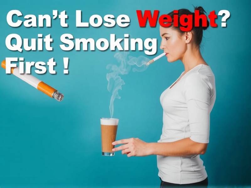 Can't Lose Weight? Quit Smoking First!