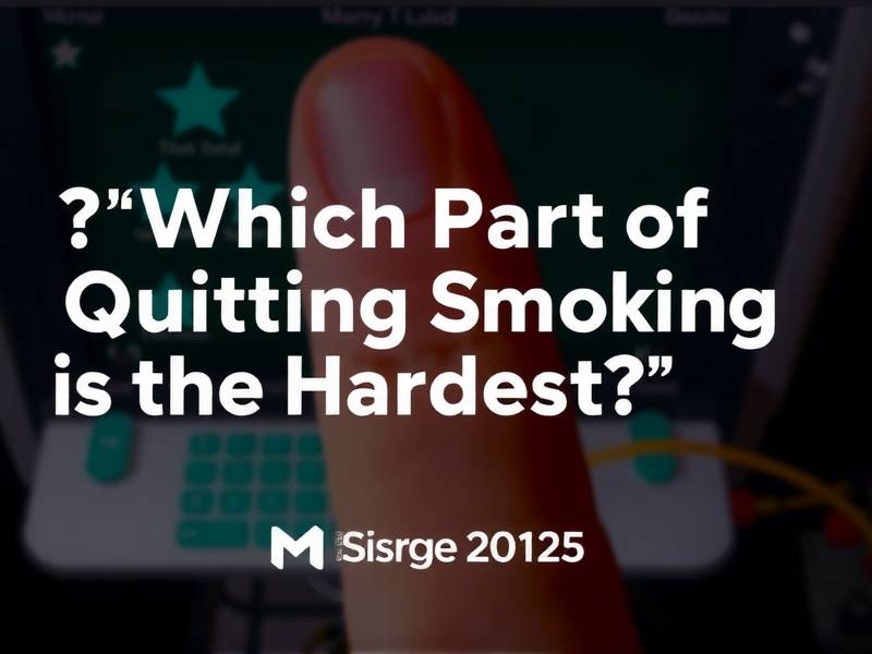 Which Part of Quitting Smoking Is the Hardest?