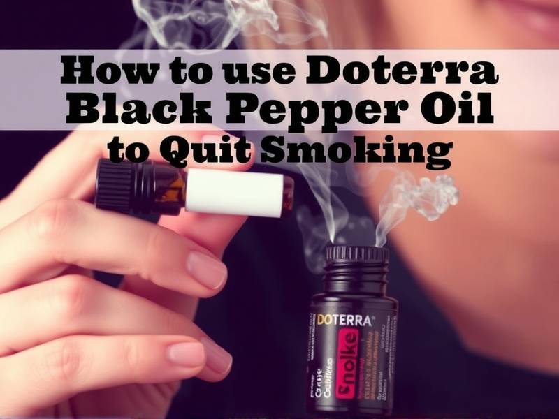 How to Use Doterra Black Pepper Oil to Quit Smoking: A Guide for Effective Smokeless Relief