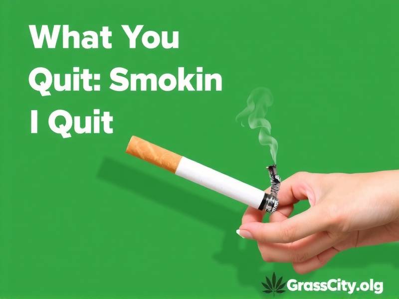 Would You Ever Quit Smoking? GrassCity's Guide to Quitting Tobacco