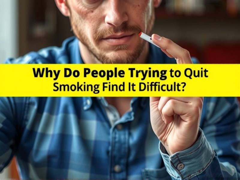 Why Do People Trying to Quit Smoking Find It Difficult?